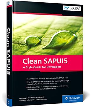portada Clean Sapui5: A Style Guide for Developers (Sap Press) 
