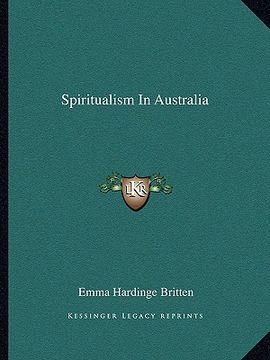 portada spiritualism in australia (in English)