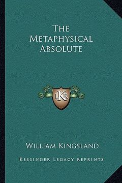 portada the metaphysical absolute (in English)