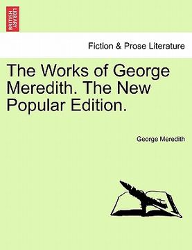 portada the works of george meredith. the new popular edition. (en Inglés)