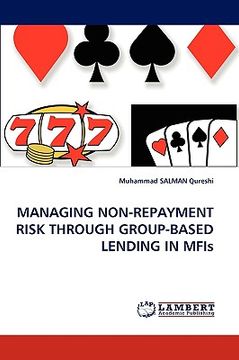 portada managing non-repayment risk through group-based lending in mfis (en Inglés)