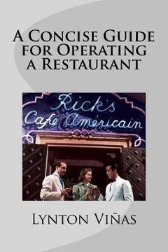 portada A Concise Guide for Operating a Restaurant (en Inglés)