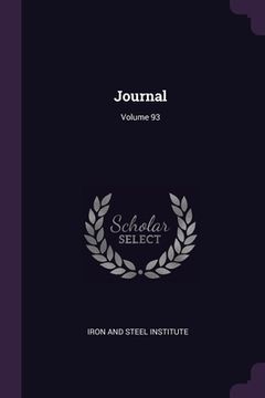 portada Journal; Volume 93 (en Inglés)