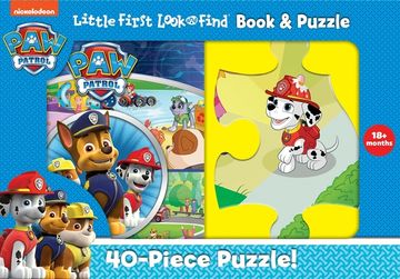 portada Nickelodeon Paw Patrol: Little First Look and Find Book & Puzzle (in English)