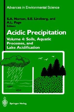 portada soils, aquatic processes, and lake acidification (en Inglés)