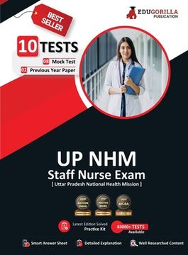 portada UP NHM Staff Nurse Book 2023 (English Edition) - 8 Full Length Mock Tests and 2 Previous Year Papers (1000 Solved Questions) with Free Access to Onlin