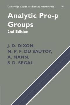 portada Analytic Pro-P Groups 2ed (Cambridge Studies in Advanced Mathematics) (in English)