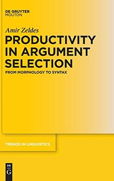 portada Productivity in Argument Selection (Trends in Linguistics: Studies and Monographs) (in English)