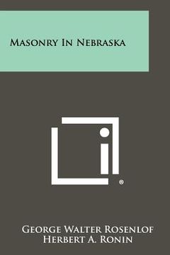 portada masonry in nebraska (en Inglés)