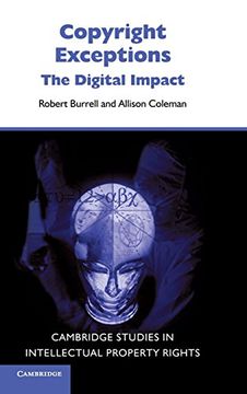 portada Copyright Exceptions: The Digital Impact (Cambridge Intellectual Property and Information Law) (en Inglés)