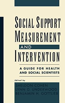 portada Social Support Measurement and Intervention: A Guide for Health and Social Scientists (in English)
