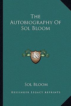 portada the autobiography of sol bloom (en Inglés)