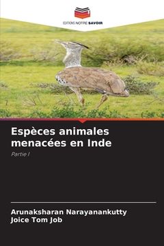 portada Espèces animales menacées en Inde (in French)