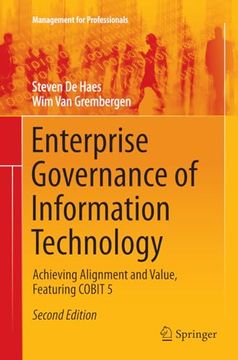 portada Enterprise Governance of Information Technology: Achieving Alignment and Value, Featuring Cobit 5 (en Inglés)