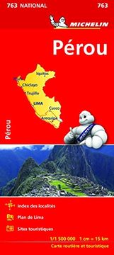 portada Pérou 1: 1: 500. 000: Straßen- und Tourismuskarte: 763 (Carte Nazionali) (en Inglés)