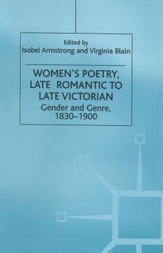 portada Women's Poetry, Late Romantic to Late Victorian: Gender and Genre, 1830-1900 (en Inglés)