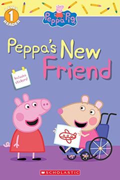 portada Peppa's new Friend (Peppa pig Level 1 Reader With Stickers) (en Inglés)