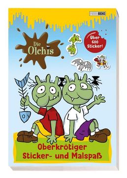 portada Die Olchis: Oberkrötiger Sticker- und Malspaß (en Alemán)