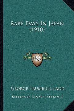 portada rare days in japan (1910) (en Inglés)