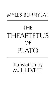portada The Theaetetus of Plato (en Inglés)