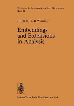 portada embeddings and extensions in analysis (en Inglés)