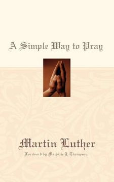 portada a simple way to pray (en Inglés)