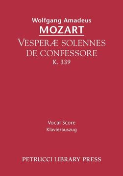 portada Vesperae Solennes de Confessore, k. 339 - Vocal Score 