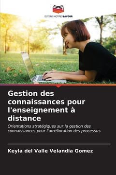 portada Gestion des connaissances pour l'enseignement à distance (en Francés)