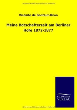 portada Meine Botschafterzeit am Berliner Hofe 1872-1877