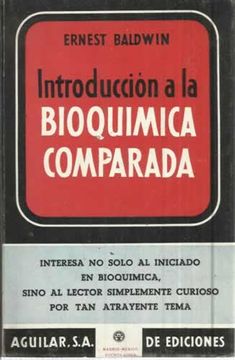 portada Introducción A La Bioquímica Comparada.