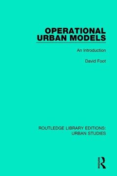 portada Operational Urban Models: An Introduction (en Inglés)