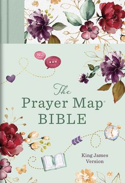 portada The KJV Prayer Map(r) Bible [Mint Blossoms] (en Inglés)