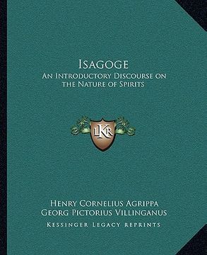 portada isagoge: an introductory discourse on the nature of spirits (en Inglés)