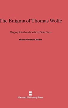 portada The Enigma of Thomas Wolfe (in English)