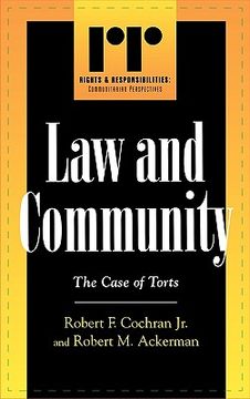 portada law and community: the case of torts (en Inglés)