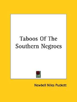 portada taboos of the southern negroes (in English)