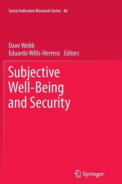 portada Subjective Well-Being and Security (en Inglés)