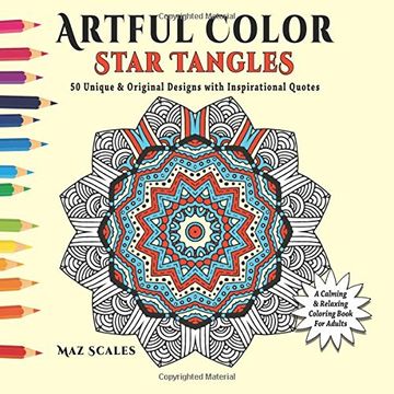 portada Artful Color Star Tangles: A Calming and Relaxing Coloring Book for Adults: Volume 2