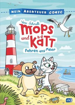 portada Mein Abenteuercomic - Mops und Kätt Fahren ans Meer (en Alemán)