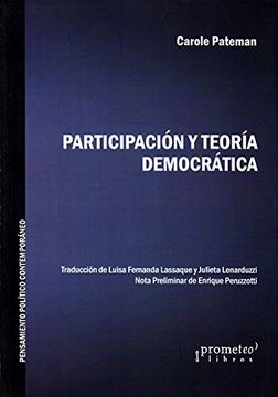 portada Participacion y Teoria Democratica (in Spanish)