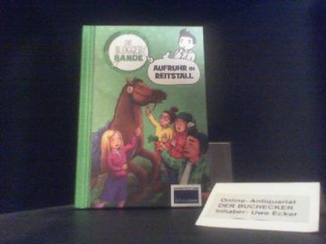 portada Die Bloggerbande: Aufruhr im Reitstall: Detektiv Comic-Roman für Kinder ab 7. (en Alemán)
