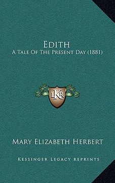 portada edith: a tale of the present day (1881) (en Inglés)