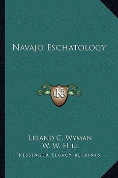 portada navajo eschatology (en Inglés)