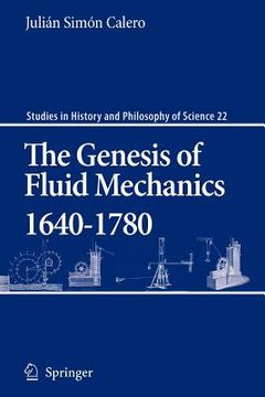 portada the genesis of fluid mechanics 1640-1780 (en Inglés)