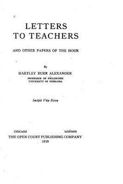 portada Letters to Teachers, And Other Papers of the Hour (en Inglés)