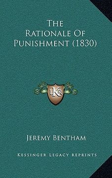portada the rationale of punishment (1830) (in English)