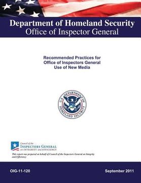 portada Recommended Practices for Office of Inspectors General Use of New Media (en Inglés)