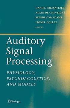 portada Auditory Signal Processing: Physiology, Psychoacoustics, and Models (en Inglés)