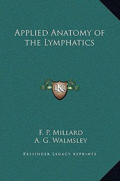 portada applied anatomy of the lymphatics (en Inglés)