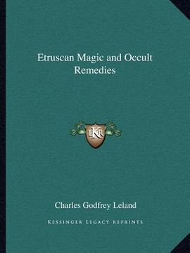 portada etruscan magic and occult remedies (en Inglés)